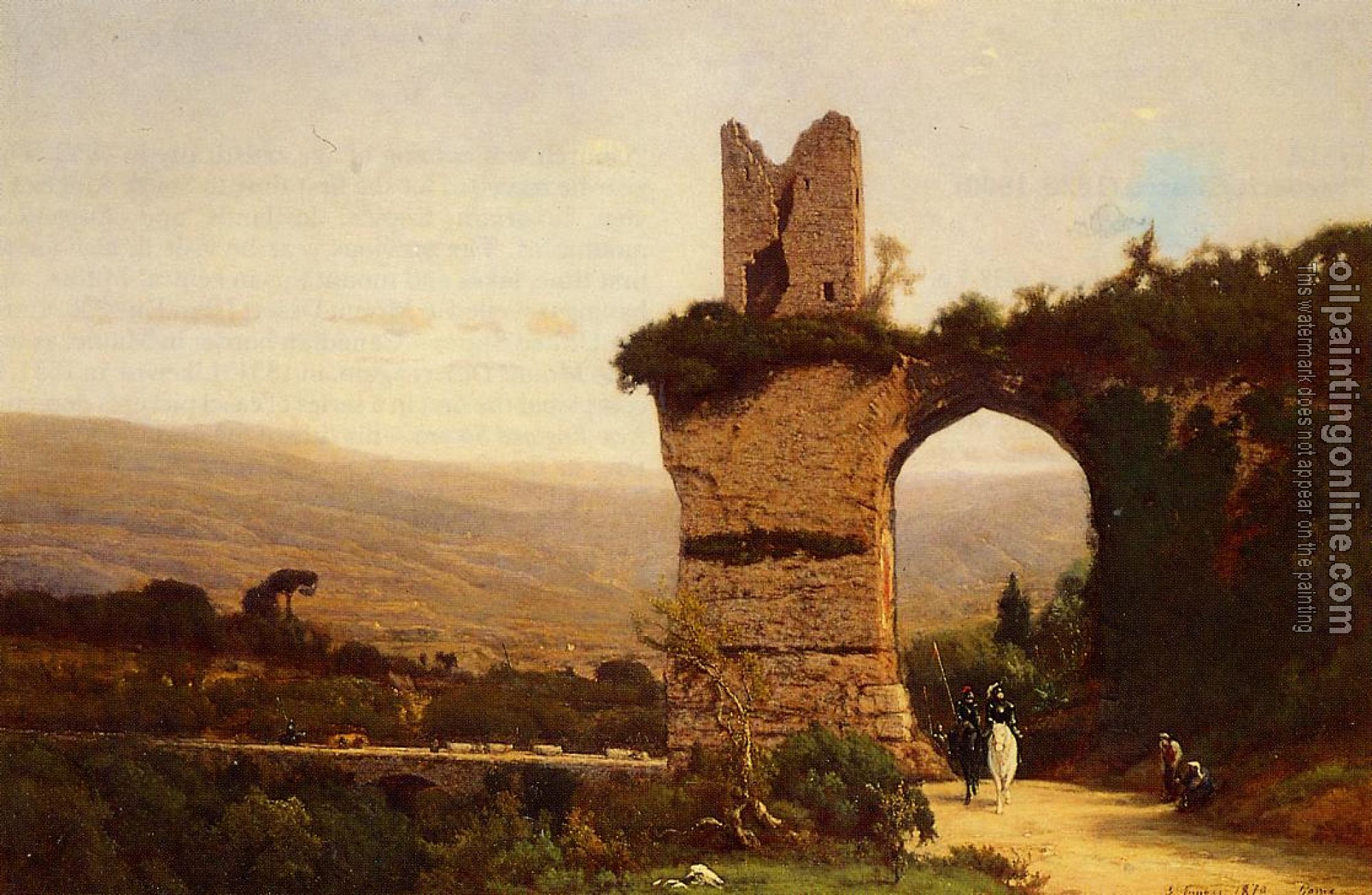 George Inness - The Commencement of the Galleria aka Rome the Appian Way